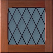 hormann wooden garage door diamond pattern window design